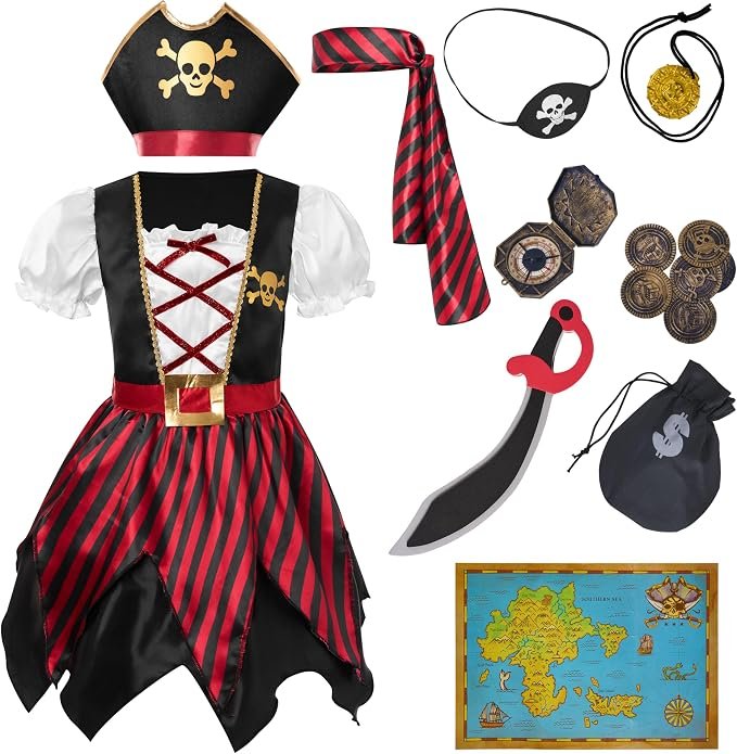 Kid's Girl Pirate Halloween Costume