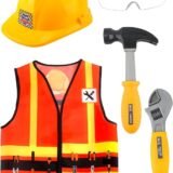1 Set Kid Construction worker costume set